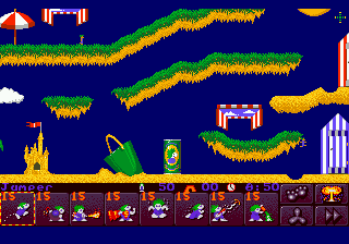 Lemmings 2 - The Tribes (USA) In game screenshot